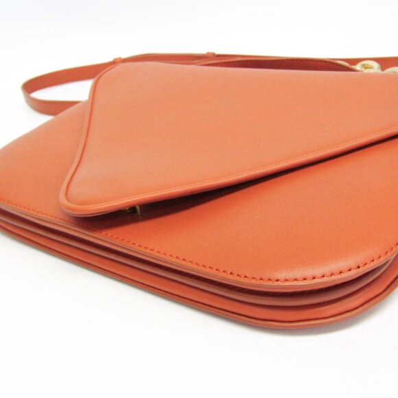 BOTTEGA VENETA Orange Leather Shoulder Bag - Picture 5 of 16